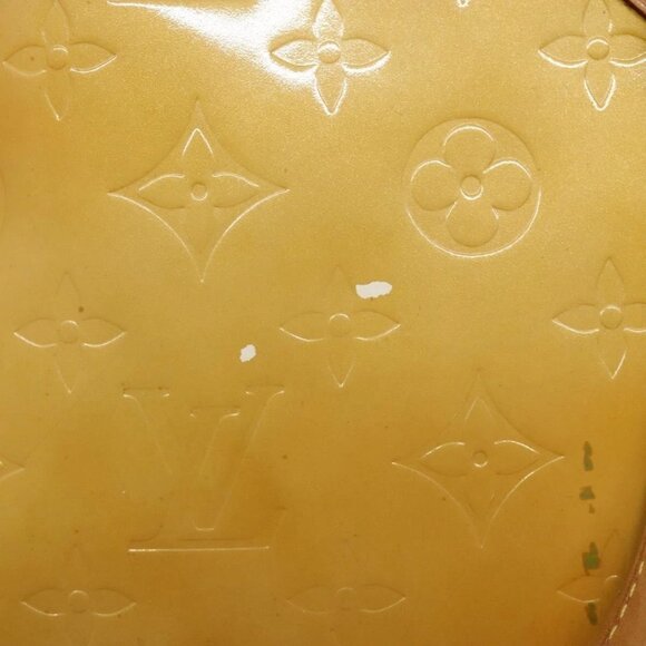 LOUIS VUITTON Monogram Vernis Houston Hand Bag Beige - Picture 9 of 15